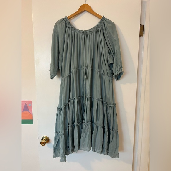Loup Charmant Small Seafoam peasant dress - Picture 2 of 4
